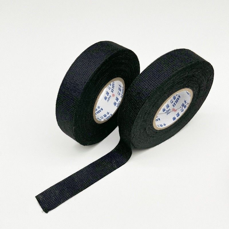 19mm 25mm 너비 자동차 와이어 해운스 보호용 검은색 털 직물 테이프